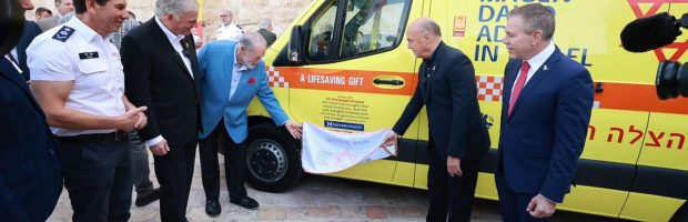 Franklin Graham Dedicates Ambulance in Jerusalem